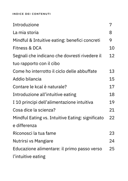 MINDFUL & INTUITIVE EATING