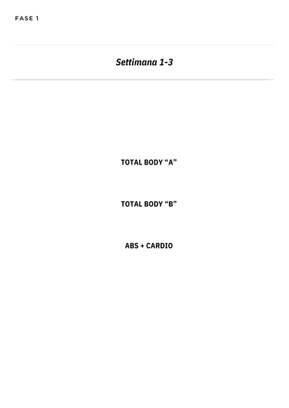 SUMMER BODY CHALLENGE