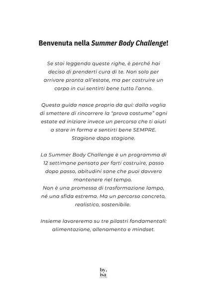 SUMMER BODY CHALLENGE