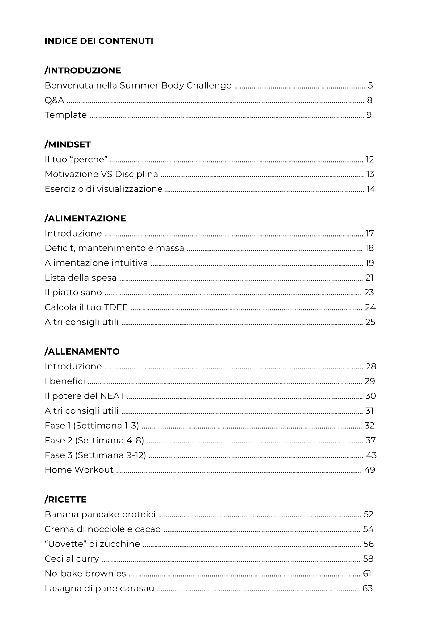 SUMMER BODY CHALLENGE